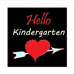 back to school shirt hello kindergarten,100 days shirt Posters and Art